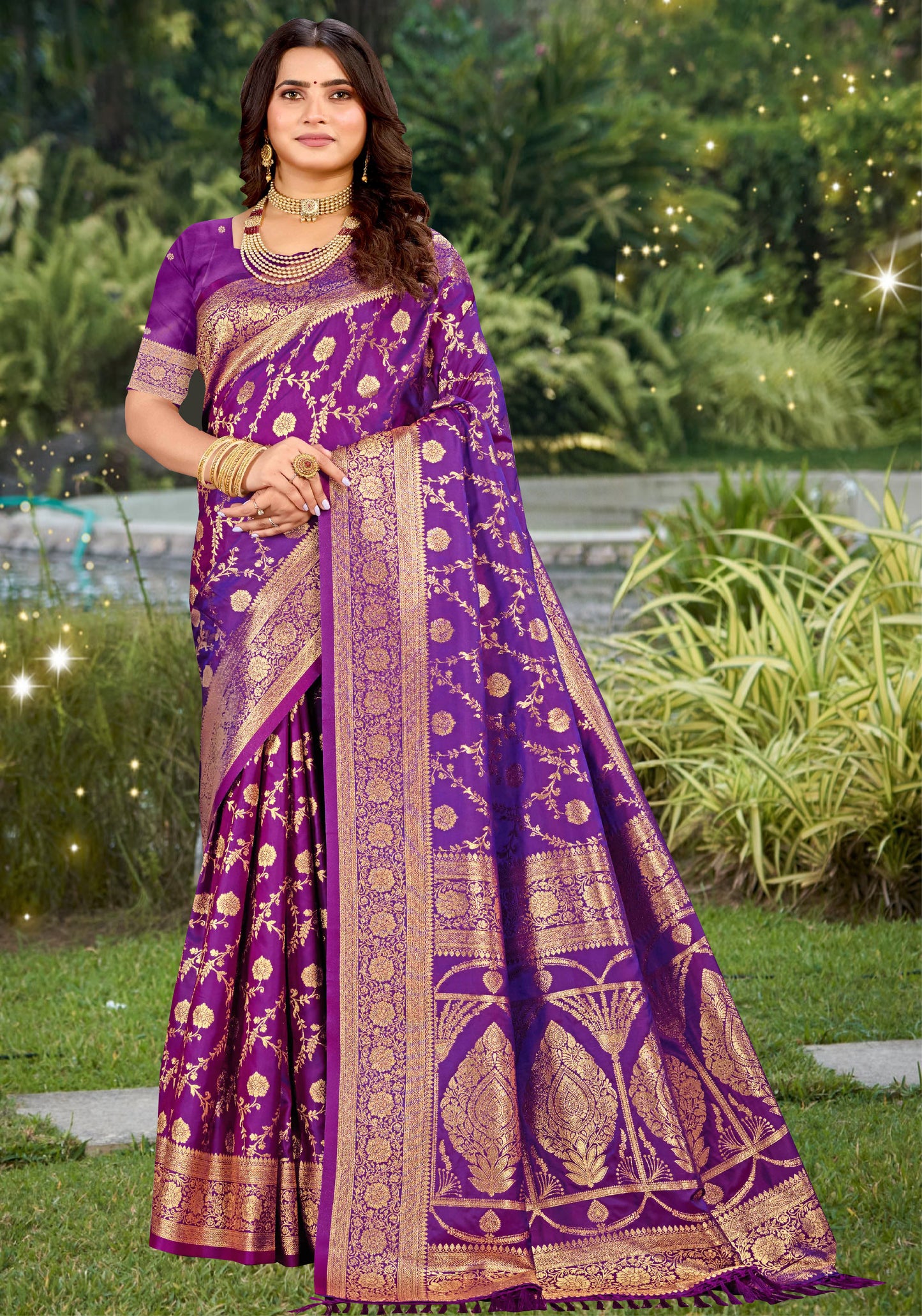 Banarasi silk with Zari Weaving