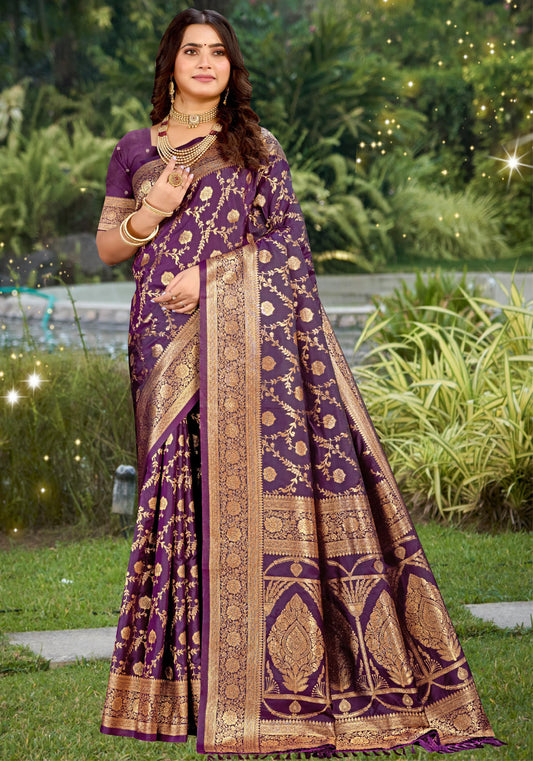 Banarasi silk with Zari Weaving