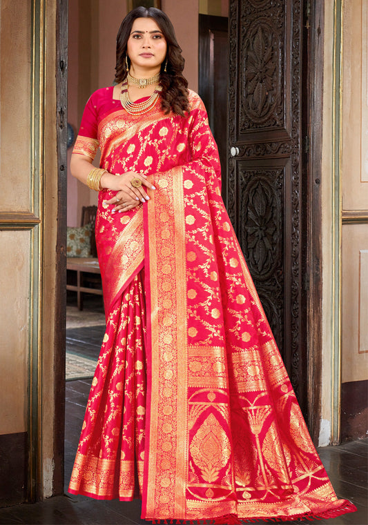 Banarasi silk with Zari Weaving