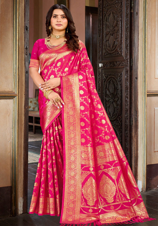 Banarasi silk with Zari Weaving