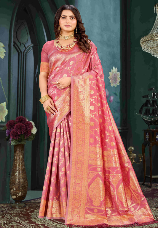 Banarasi silk with Zari Weaving