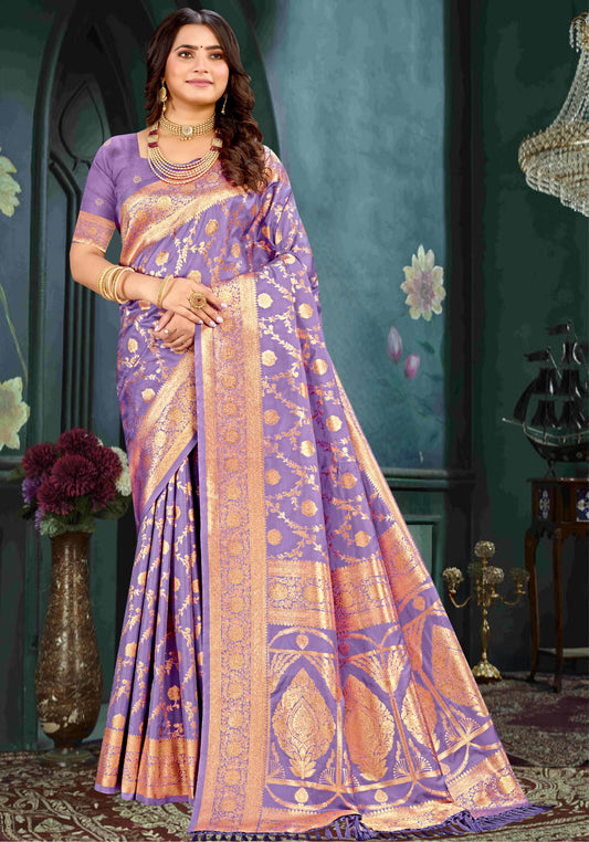 Banarasi silk with Zari Weaving
