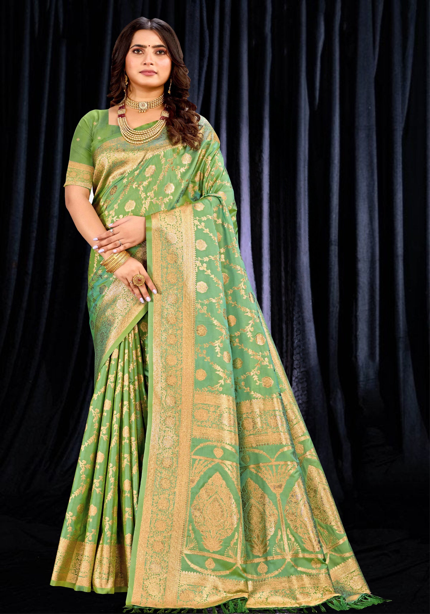 Banarasi silk with Zari Weaving